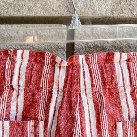 Forever 21 Striped Linen Blend Striped Shorts Sz M - Picture 7 of 7